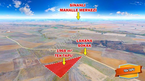 Tekirdağ Hayrabolu Lahana Mahallesinde Tek Tapu 1.968 M2 Tarla