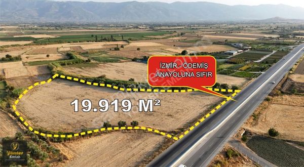 Yönter Emlaktan İzmir Ödemiş Anayoluna Sıfır 19.919 M² Tarla