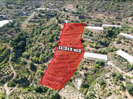 Alanya Gözübüyükde Satılık 11.203 M2 Yatırımlık Müstakil Arsa