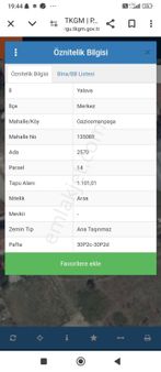 Yavuz Gayrimenkul Den Yalova Merkez Gop Satılık Arsa