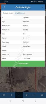 Diyarbakir Baykara Mevkinde Bulunan 16 Dönümlük Arazimiz Satılıktır