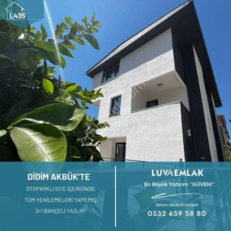Didim Akbük'te Müstakil Bahçeli Deniz Manzaralı Masrafsız 3+1 Yazlık