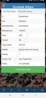 Çanakkale Geliboluda 9 Dairelik Satılık Arsa.