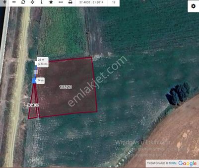 Konya Seydişehir Karabulak M..satılık Sulu Tarla 1952 M2 Konya Yol 1 Km.