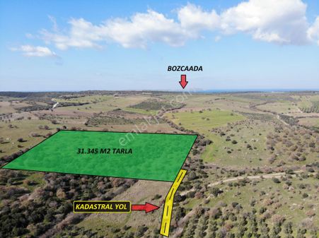 Çanakkale Ezine'de Kaplıcalara Yakın Satılık Tarla