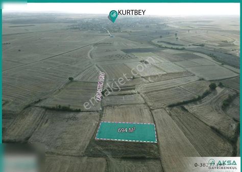 Edirne Uzunköprü Kurtbey Satılık Tarla 694 M2