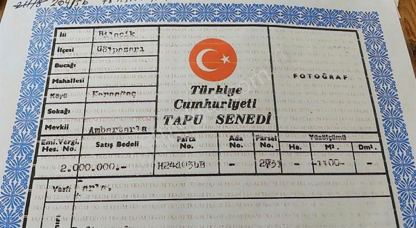 Acill Bilecik Gölpazarı Karaağaç Mah.kelepir Yerler
