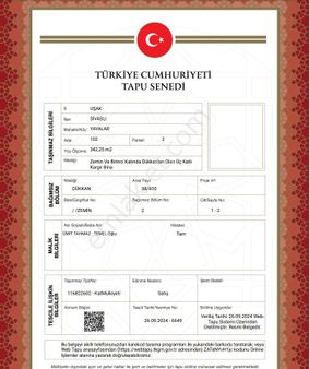 Uşak Sivaslı İşyeri Tapu Sahibi Perta Emlak Ümit Tahmaz