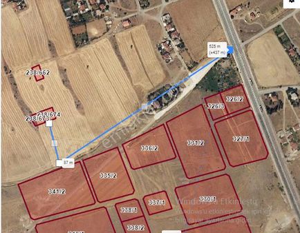 Konya Seydişehir Yeni Toki Karşısı Satılık Arsalar 606 +606+500 M2 Üç Tane