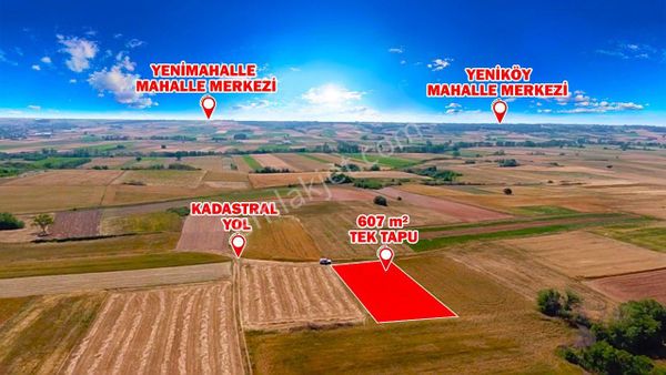 Babaeski Karahalil Mahallesinde Tek Tapu 607 M2 Yolu Mevcut Bağ