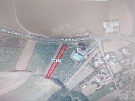 Tekirdağ Muratlı Arzullu Bağlık Sırtı Mevkinde(1120)m2'lik Cadde Üzeri Yatırımlık Tarla Satılıktır