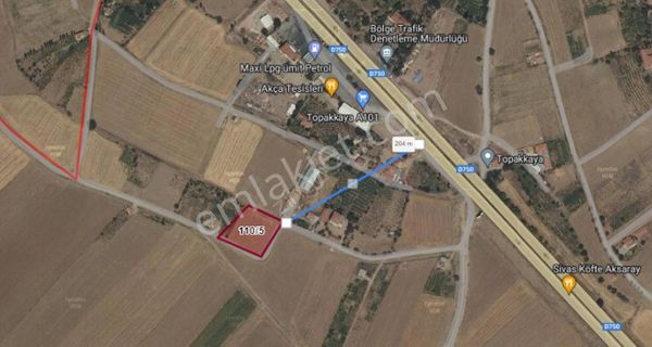 Satılık Tarla Aksaray Merkez Topakkaya Medeni