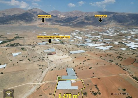 Çukurelma Mah. İçerisinde Sera,boş Tarla Ve Tek Katlı Evi Olan 6.470 M² Potföy Satılıktır.