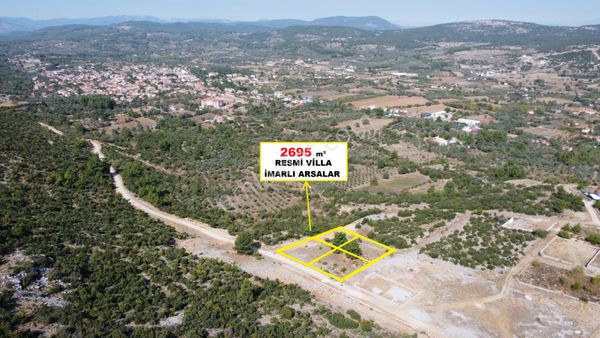 Muğla Yerkesik 2695 M2 Resmi Villa İmarlı Arsalar