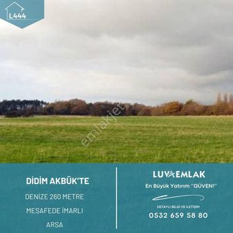 Didim Akbük Merkezde Denize 260 Metre Mesafede İmarlı Arsa