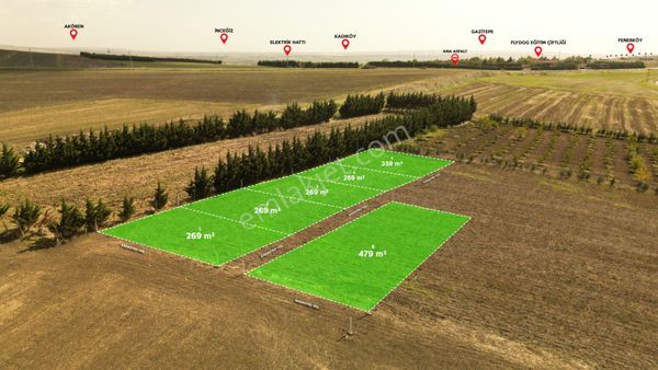 Fenerköy'de Elektriğe Yakın 269 M² Satılık Tarla