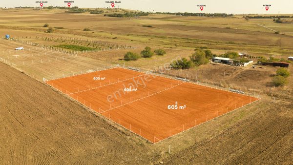 Küçükkılıçlı'da Çiftlik Evlerinin Yakınında 605 M² Satılık Tarla