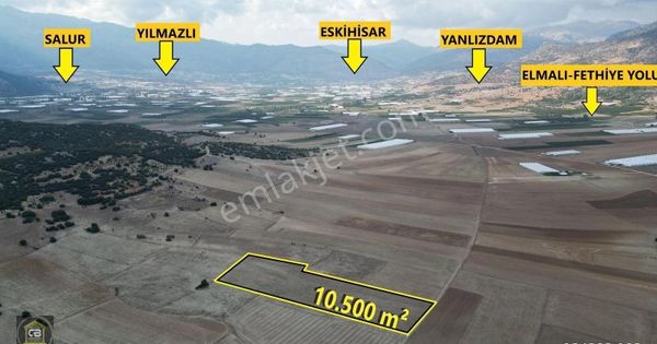 Elmalı Kışla Mah. Sera Ve Hertürlü Tarıma Elverişli 10.500 M² Tarla Satılıktır