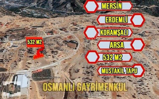 Erdemli Koramşalı Satılık 532 M2 Arsa