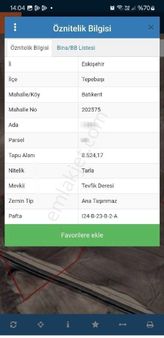 Şahintepesi'nden Batıkent'te İmara Açılacak Bölgede Satılık 8.524 M2 Tarla