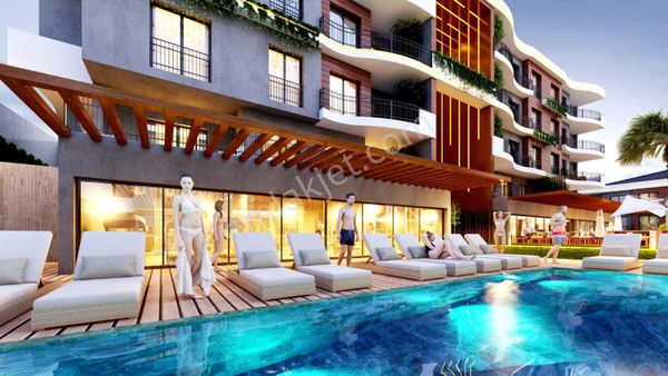 Kuşadası Değirmendere'de Projeden Havuzlu Sitede 2+1/3+1 Daireler