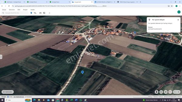 Çorum Merkez Celilkırı Köyüne 300 Metre Mesafede Tarla Hissesi