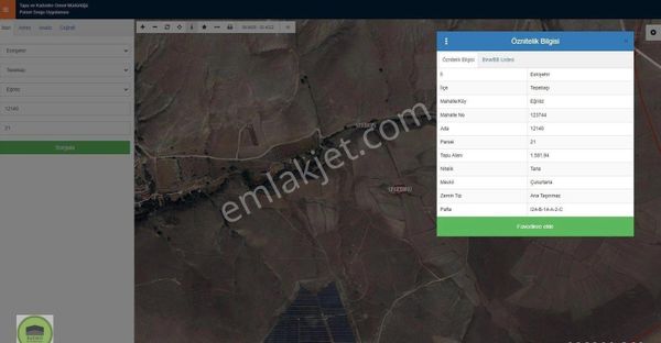 Buewo'dan Eğriöz Mah. 1581m² Köy Yakını Satılık Tarla