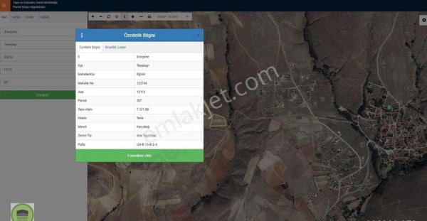 Buewo'dan Eğriöz Mah. 7121m² Hobi Bahçeleri Yakını Satılık Tarla