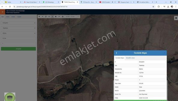 Buewo'dan Eğriöz Mah. 616 M² Köy Yakını Hobi Bahçelik Satılık Tarla