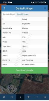 Seydişehir Ulukapı Sa Satılık M2 Arsa