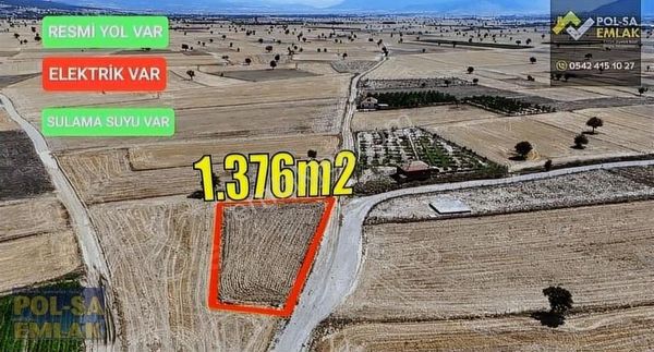 Korkuteli Çomaklı Köyü Satılık 1.376m2 Tarla