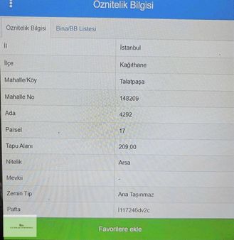 İmrahor Caddesine 50 Mt Mesafede Arsa