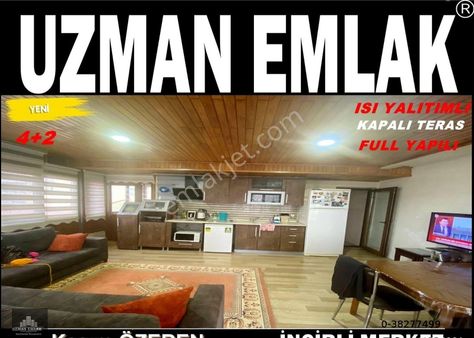 Uzman Emlak'dan İncirli Mh'de Isı Yalıtımlı Full Yapılı Kapalı Teraslı 4+2 Dubleks Daire