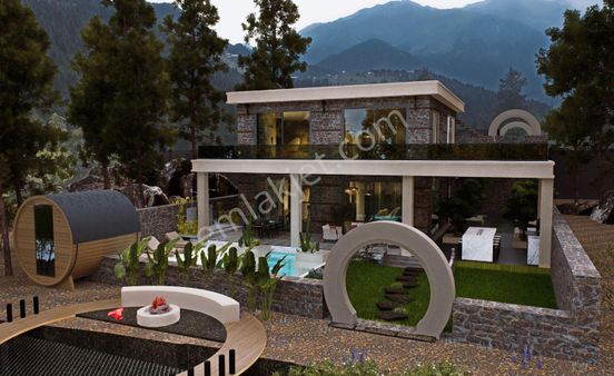 Alanya Kestel 3+1 670m2 Arsa Alanlı Lüks Müstakil Villa