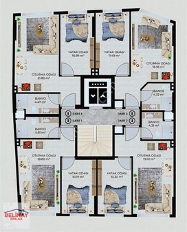 Belinay'dan Çarşı Merkezde Satılık Lüks 1+1 Daireler