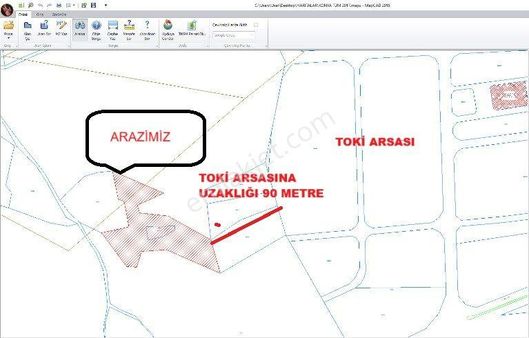 Karadiğin Deresinde Gödene Tokiye 90 Metre Uzaklıkta Kupon Arazi Hissesi