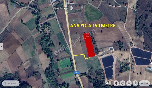 Valideköprü-kızderbent'te 5414 M² Muhteşem Konumda Yola Cephe %5 İmarlı Arazi Satılıktır