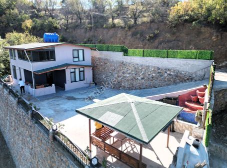 Alanya Satılık Müstakil Ev Çamlıca Köyünde Doğa Manzaralı