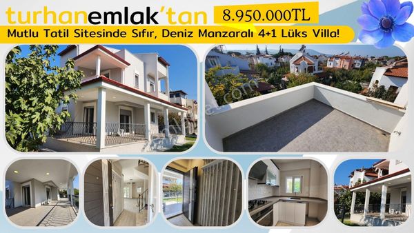 Turhan Emlak'tan Mutlu Tatil Sitesinde Sıfır, Deniz Manzaralı 4+1 Lüks Villa!