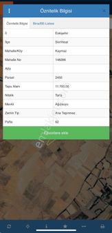 Sivrihisar Kaymazda Yatırımlık Tarla