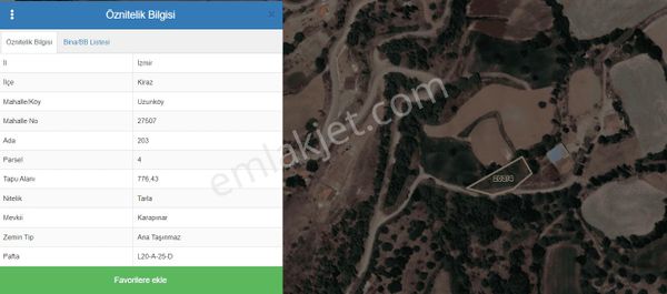 Meta'dan Uzunköy De 776 M² Tarla