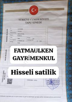 🇹🇷 Fatma Ülken Gayrimenkul Talas Mengucek