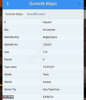 Boğazköprü Ana Yol Üzerinde Emsalsiz Satılık Arsa