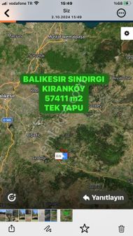 Balıkesir Sındırgı'da 57 Dönüm Satılık Tarla