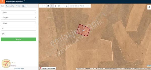 Tezcan'dan Sarayönü Özkent'te Müstakil Tapu Satılık Arazi