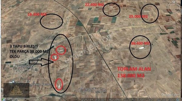 Tezcan'dan Sarayönü Başhüyük'te Satılık Araziler