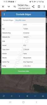 Aslanlar Köyünde İmara Yakın Tarla