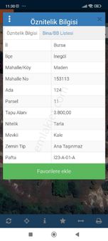 Eylül Emlak Tan İnegöl Madenköyde 3800 M. Hobi Bahcesi Yolu Resmidir