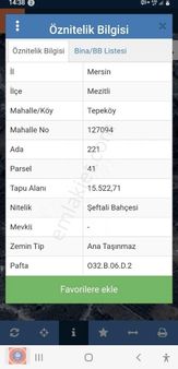 İmar Dan Tepekoy De 10 Dönüm Yetişmiş Şeftali Bahcesi