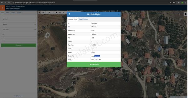 Karaman Merkez Cerit De 242 İmarlı Fırsat Arsa